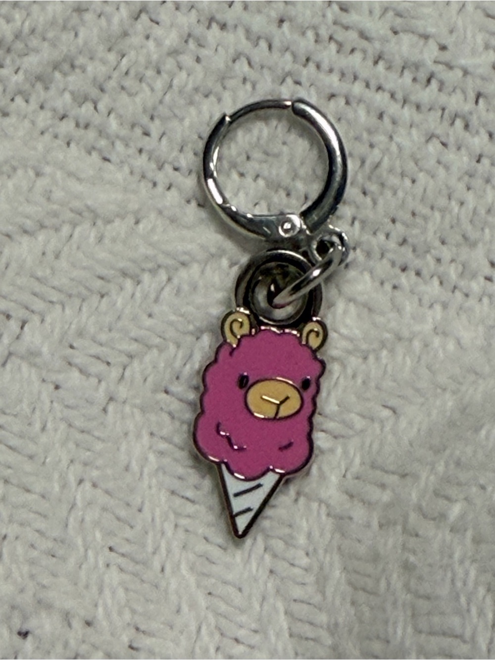 The Woobles Gertrude Llama Ice Cream Cone Charm